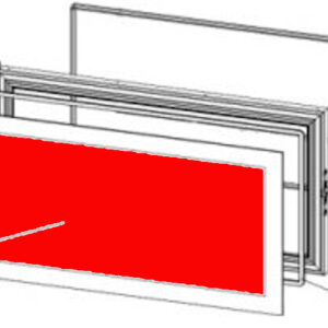 Austroflamm 75x39 K Sichtscheibe