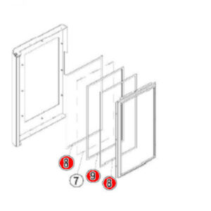 Austroflamm Ivy Seitenglas Scheibendichtung Set
