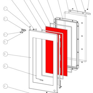 Austroflamm Glass Sichtscheibe mittig