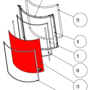 Austroflamm Pi Sichtscheibe mittig