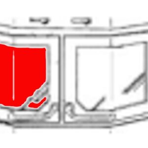 Austroflamm Wega Eck Sichtscheibe links