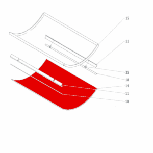Caminos Roma Sichtscheibe mittig