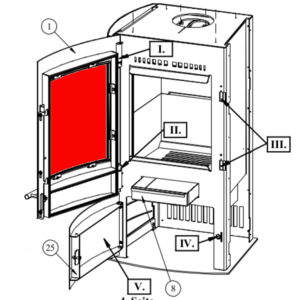 Fireplace Allegro Sichtscheibe