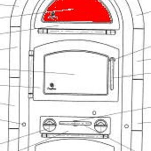 Fireplace Neapel Sichtscheibe Warmhaltefach