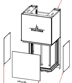 Spartherm Premium A-3RL-60h Sichtscheibe rechts